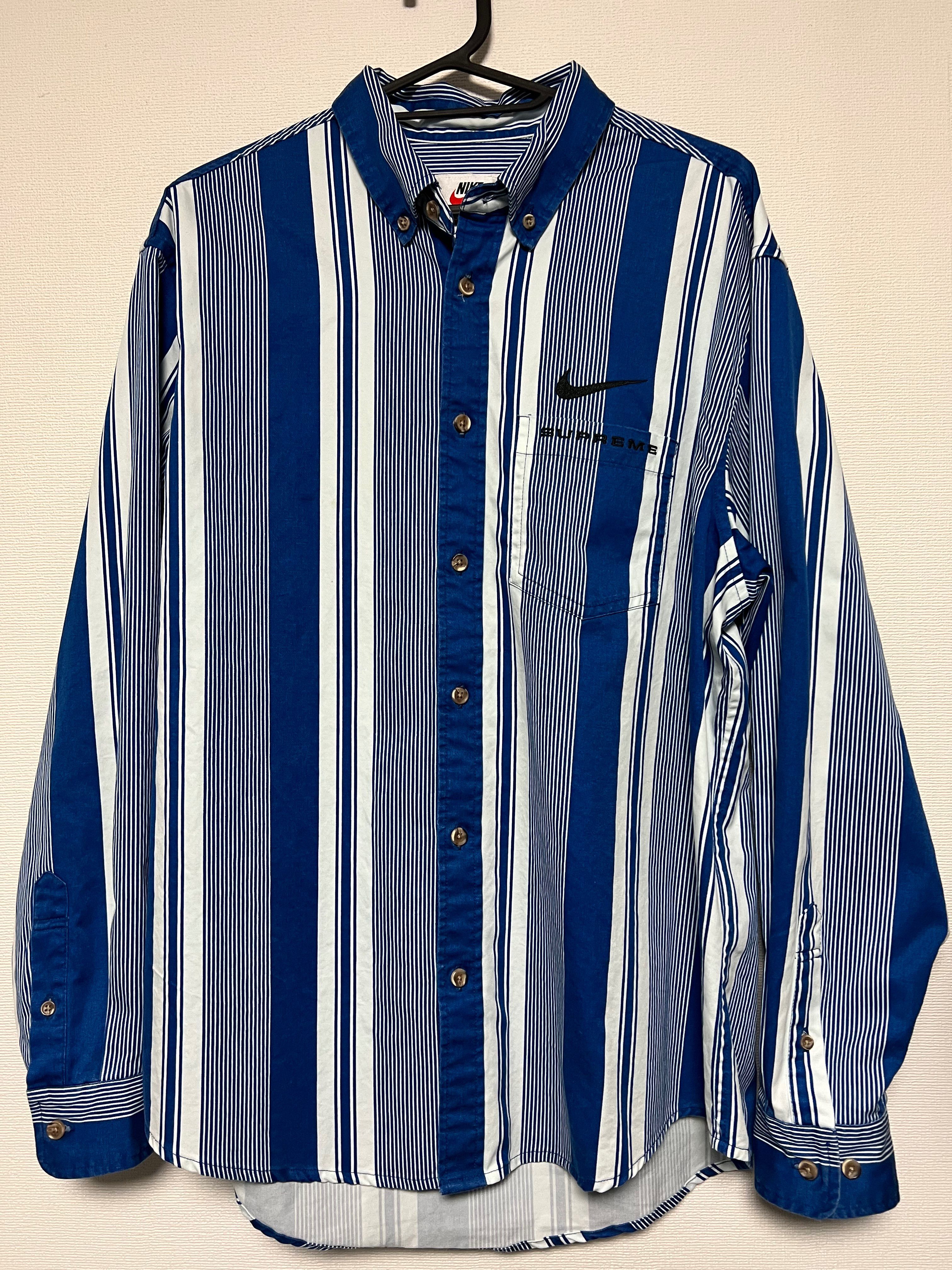 Supreme / Nike® Cotton Twill Shirt "Blue"