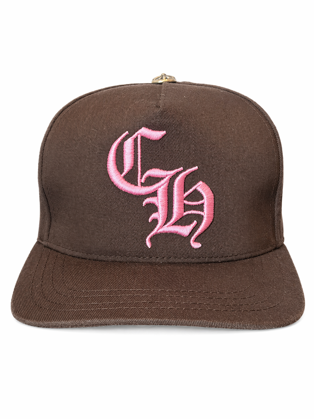 Chrome Hearts Baseball Cap 5 Panel CH "Brown/Pink"