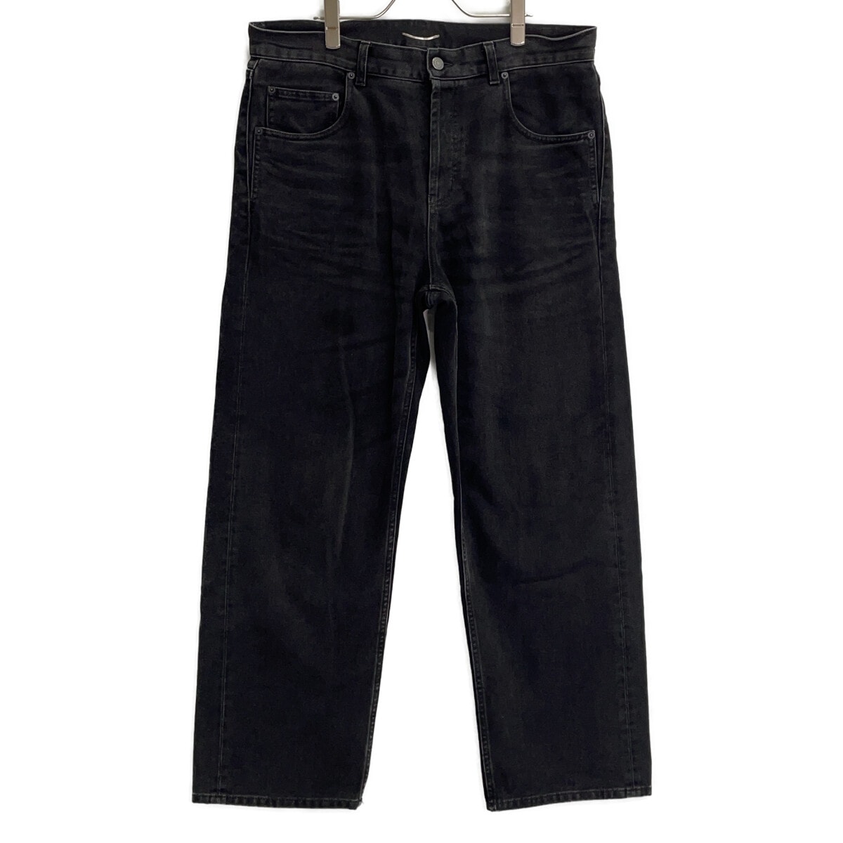 サンローランパリ 23年 786722 ブラック ルーズフィット デニムパンツ 32