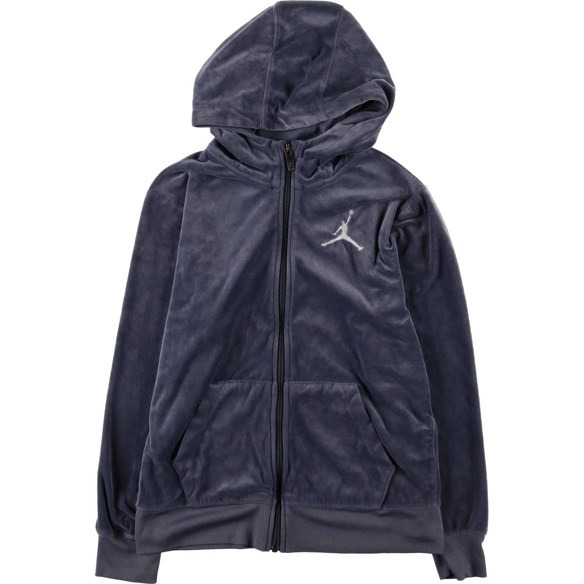 古着 ナイキ NIKE MICHAEL JORDAN マイケルジョーダン ベロア ジャージパーカー トラックジャケット レディースL相当/eaa592075