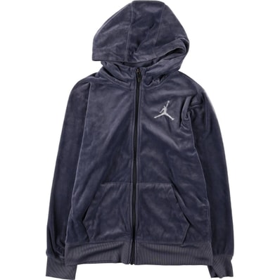 古着 ナイキ NIKE MICHAEL JORDAN マイケルジョーダン ベロア ジャージパーカー トラックジャケット レディースL相当/eaa592075