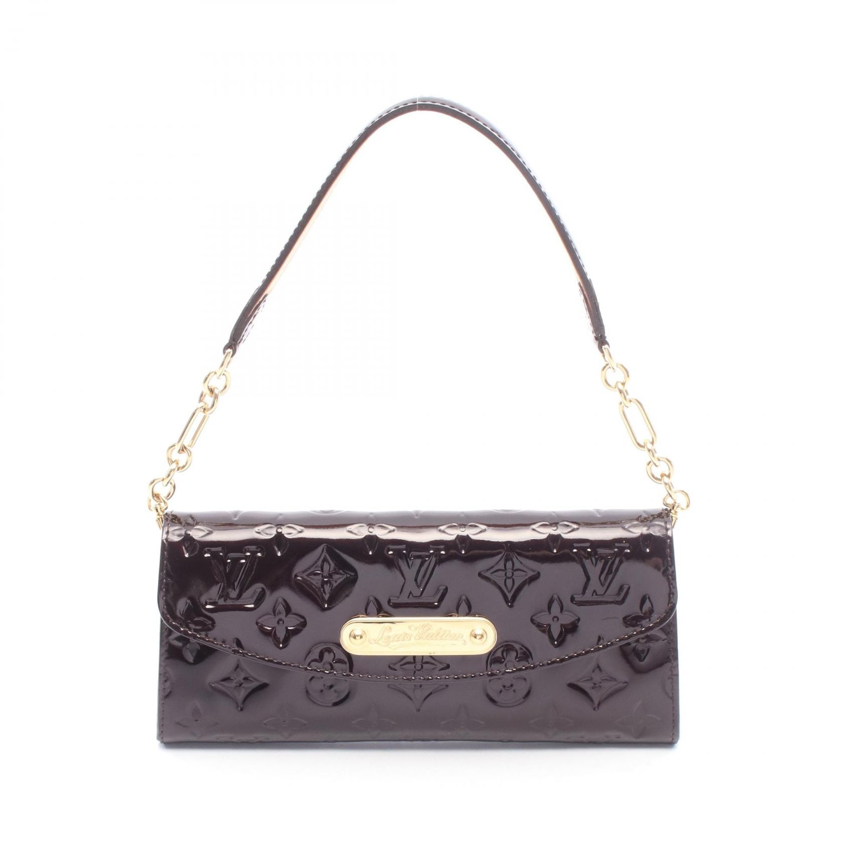 ルイ・ヴィトン LOUIS VUITTON サンセット ブルーバード モノグラムヴェルニ アマラント ショルダーバッグ バッグ レザー レディース パープル系 M93542 【中古】