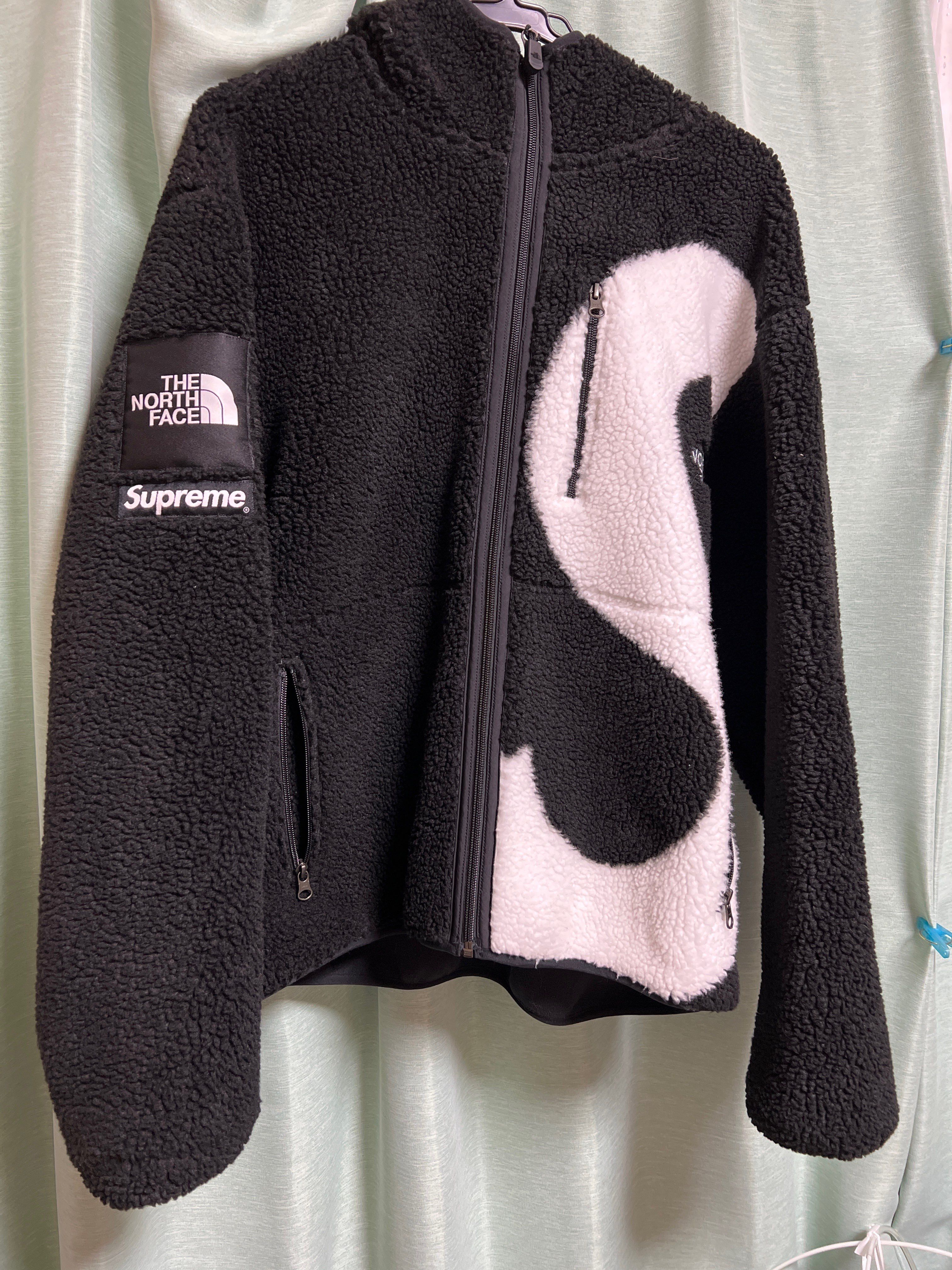 Supreme x The North Face S Logo Hooded Fleece Jacket "Black"