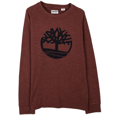 古着 ティンバーランド Timberland デカロゴ サーマルロンT ワッフル メンズM相当/eaa620012
