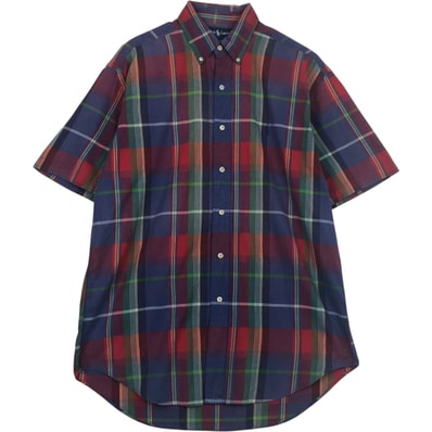 古着 ラルフローレン Ralph Lauren BLAKE 半袖 ボタンダウン チェックシャツ メンズM相当/eaa637742