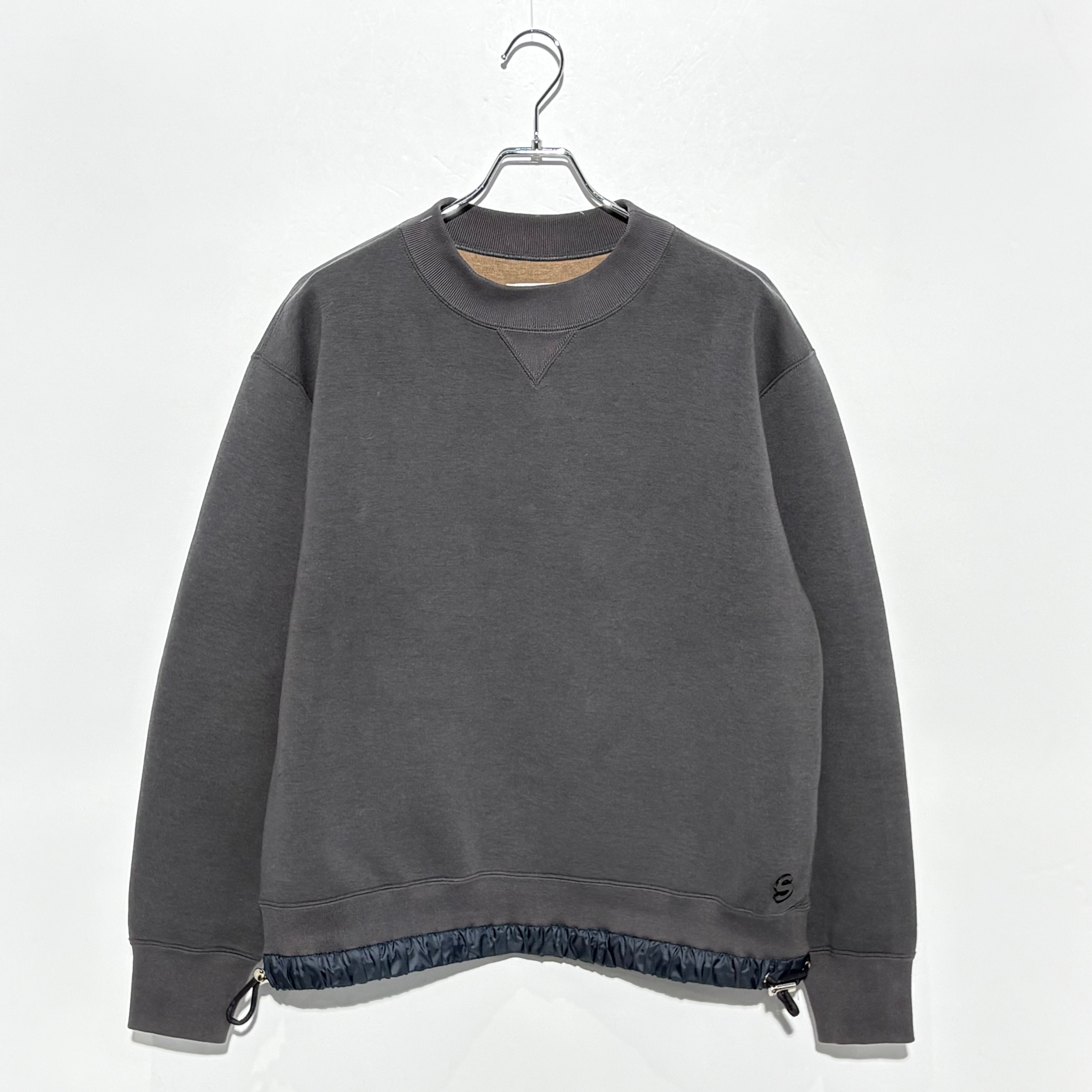 sacai Sponge Sweat Pullover "Dark Gray"