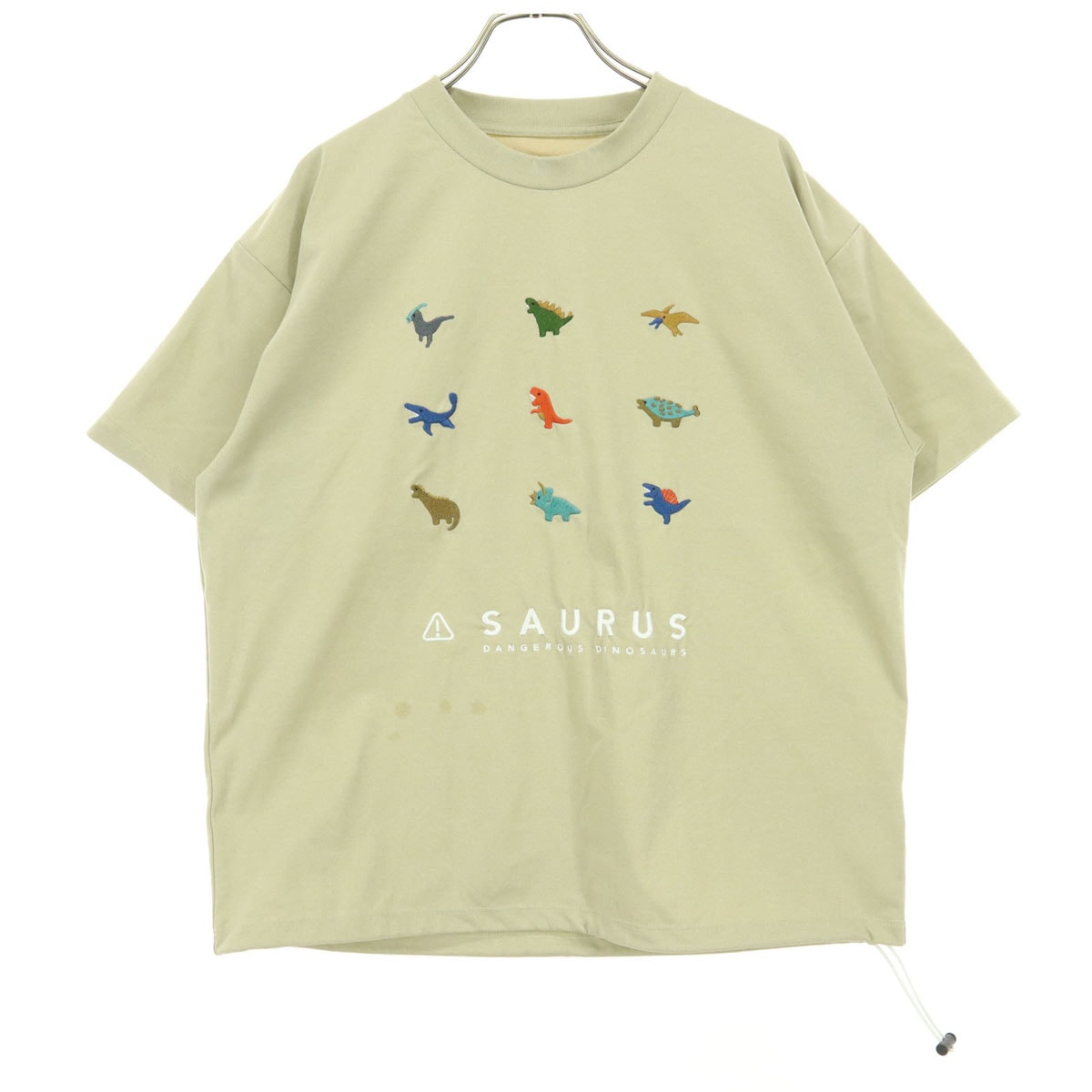 graniph グラニフ 刺繍 半袖 Tシャツ SS ベージュ