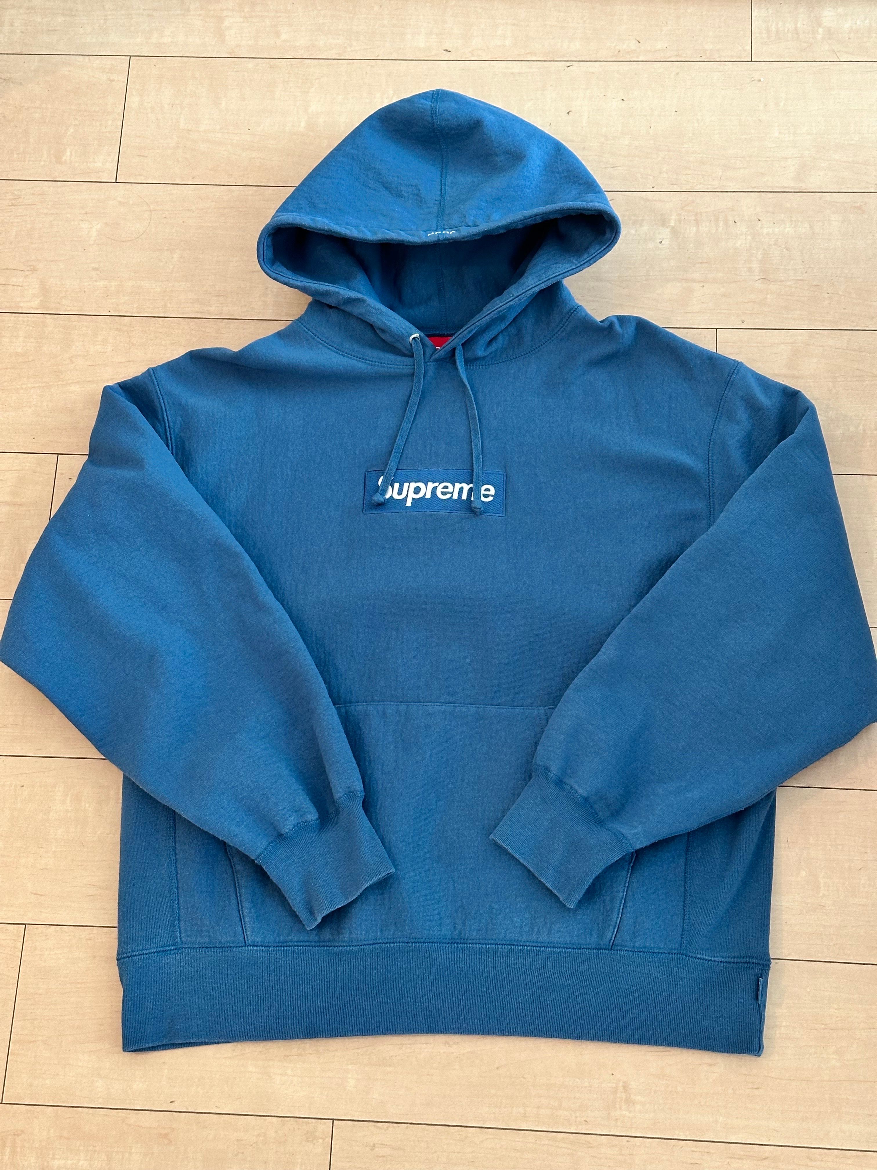 Supreme Box Logo Hooded Sweatshirt "Blue" (23FW)