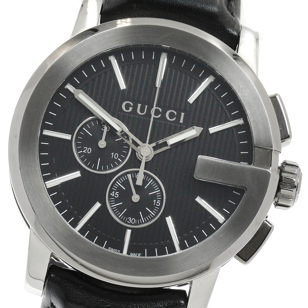 ☆良品 グッチ Gクロノ 101.2/YA101205 メンズ 【中古】