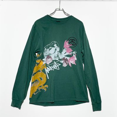Stussy Strike LS Tee Pigment Dyed "Green"