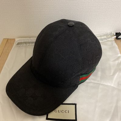 GUCCI Original GG Canvas Baseball Cap "Black"