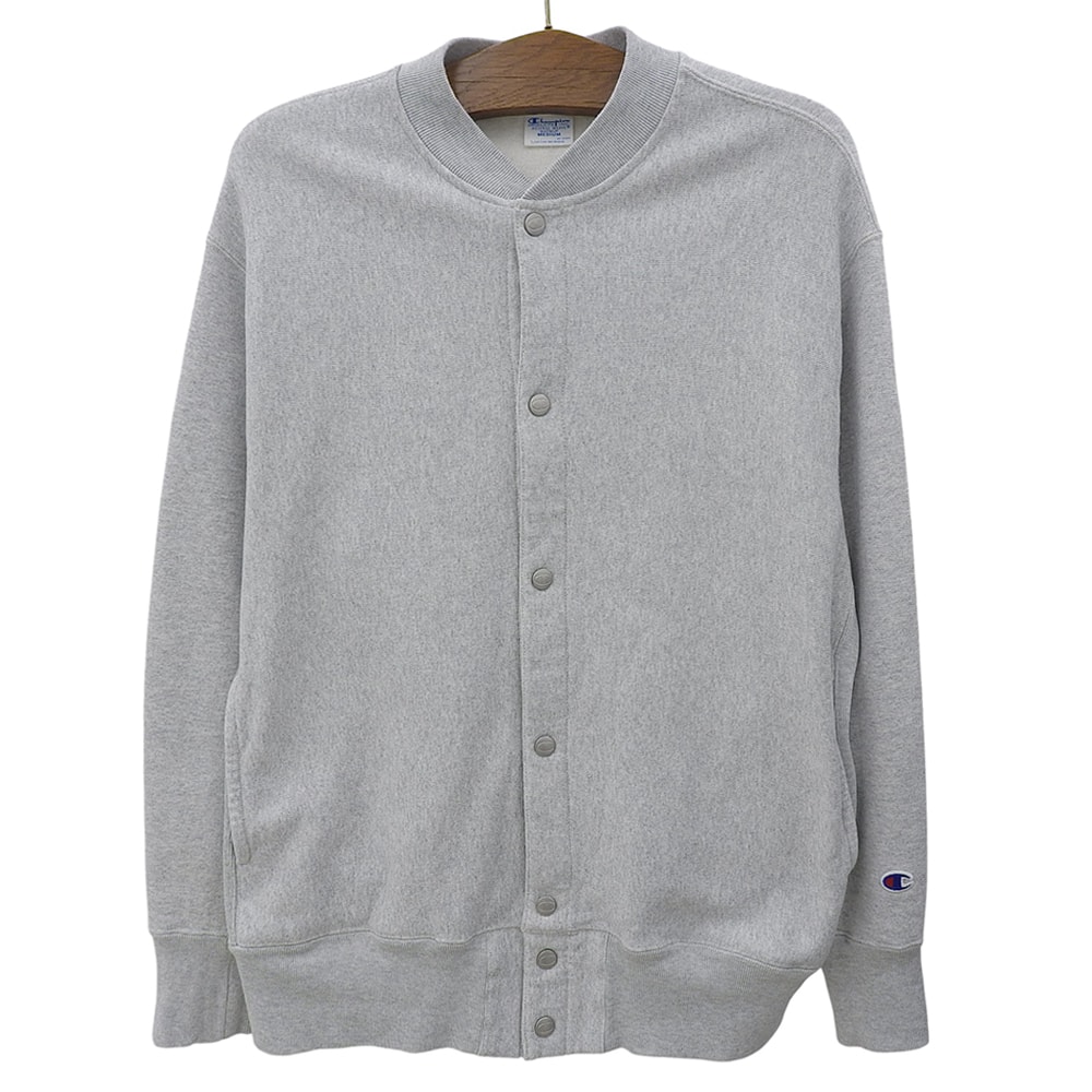 チャンピオン 美品 リバースウィーブ カーディガン トップス メンズ グレー M C8-A035 24AW M