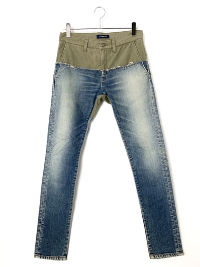 JohnUNDERCOVER Army Denim Pants Indigo/Khaki