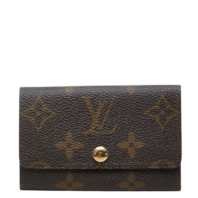 ルイ ヴィトン モノグラム ミュルティクレ6 キーケース 6連 M62630 ブラウン PVC レザー レディース LOUIS VUITTON 中古