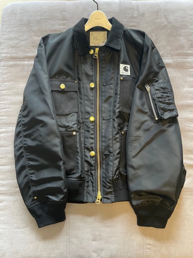 sacai x Carhartt WIP Nylon Twill x Duck Blouson "Black"