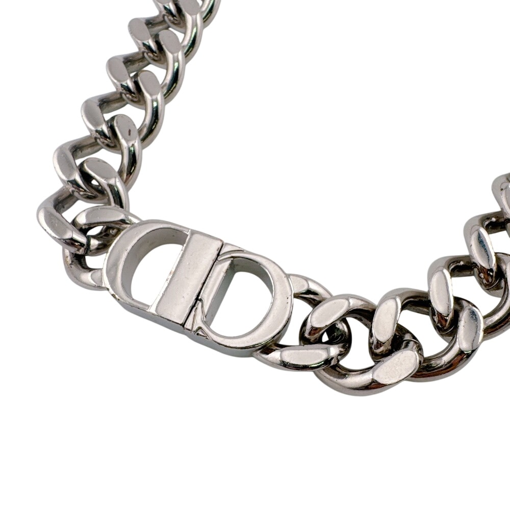 ディオール Dior ネックレス CD ICON チェーンリンク シルバー