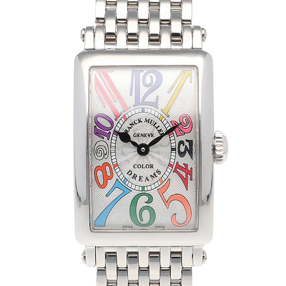 フランクミュラー ロングアイランド 腕時計 時計 ステンレススチール 902QZCOLDRM クオーツ レディース 1年保証 FRANCK MULLER  中古