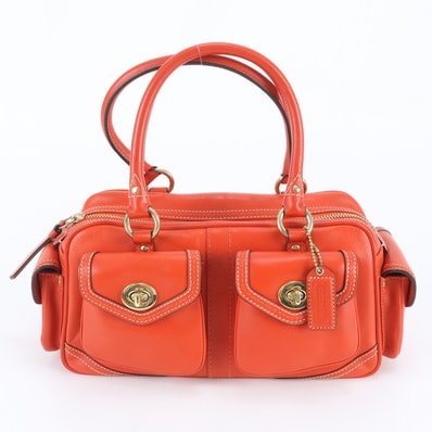 ■極美品 コーチ ターンロック 1445 ハンドバッグ レザー