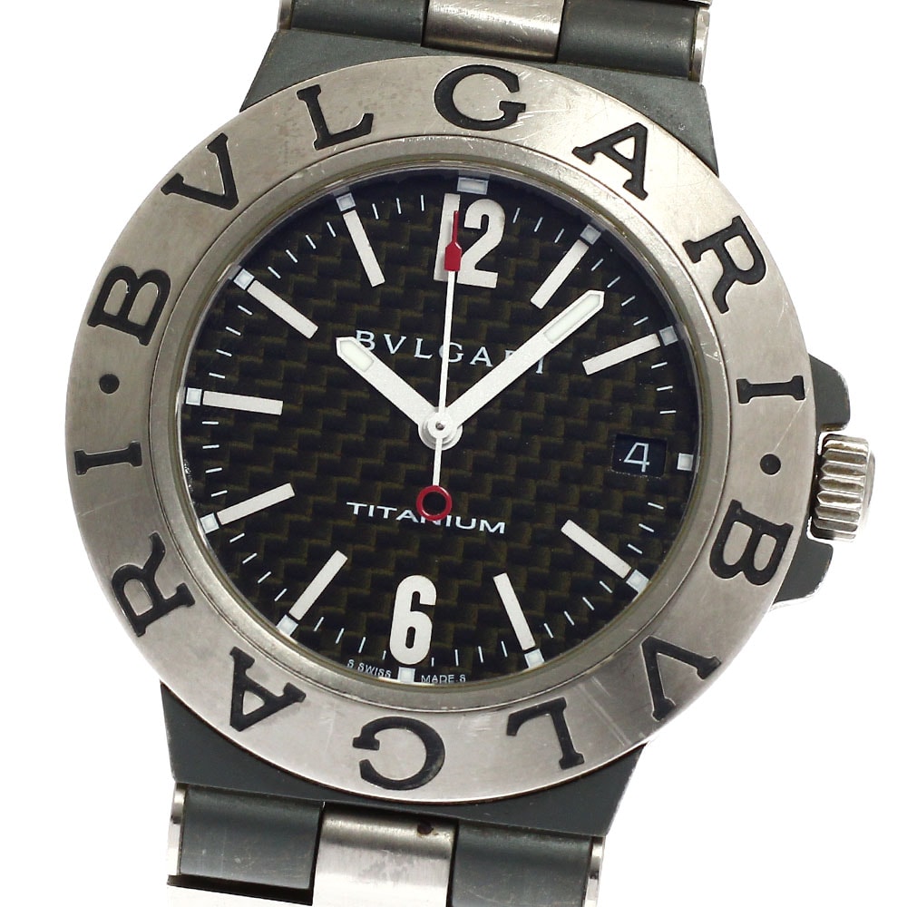 ブルガリ ディアゴノ チタニウム デイト TI38TA メンズ 【中古】