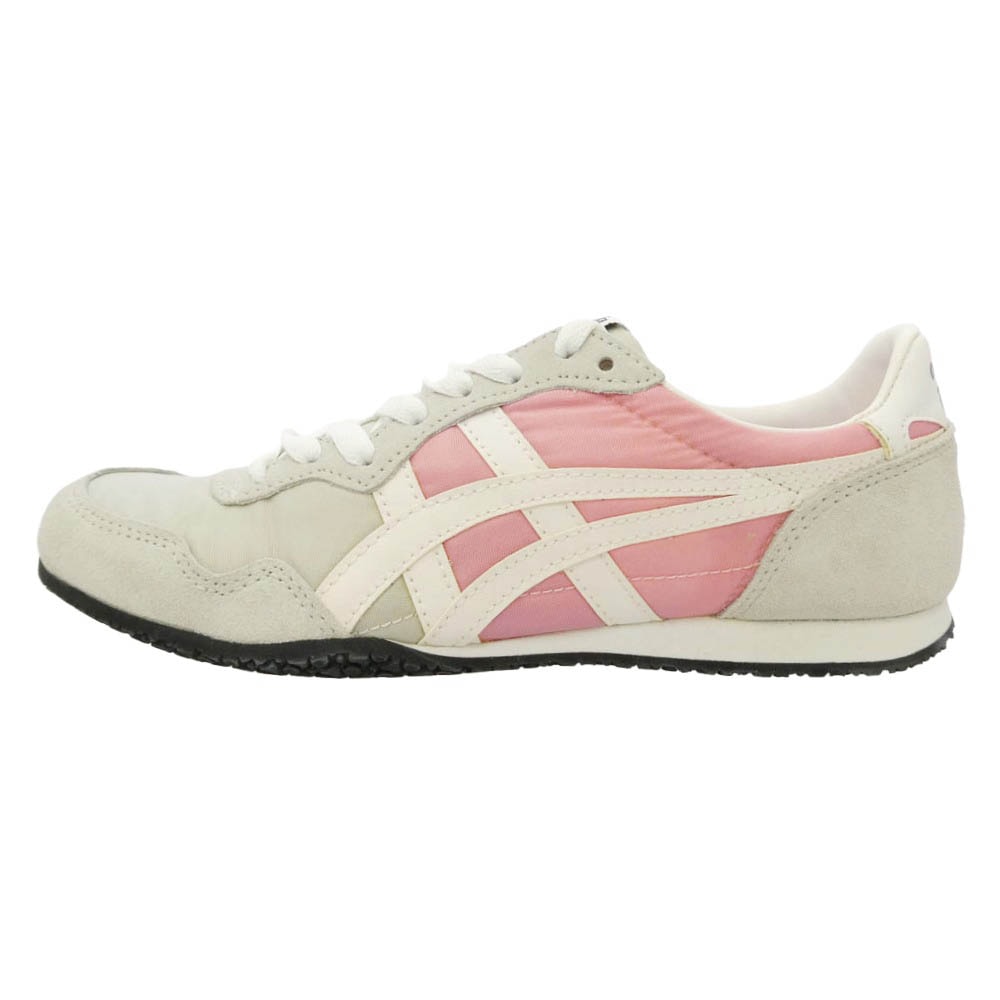 ONITSUKA TIGER オニツカタイガー 1183A744-020 SERRANO セラーノ GLACIER GREY/WHITE ローカット スニーカー グレー系 ピンク系 23.5cm【極上美品】【中古】