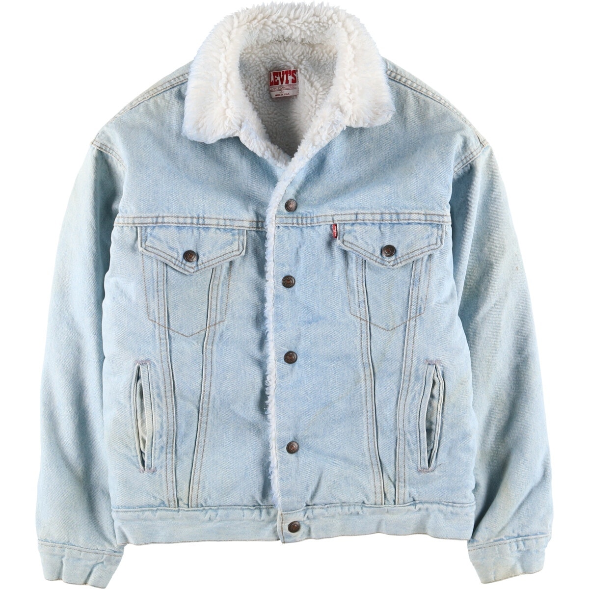 古着 80~90年代 リーバイス Levi's 70609-0234 デニムボアジャケット USA製 メンズS相当 ヴィンテージ/eaa515273