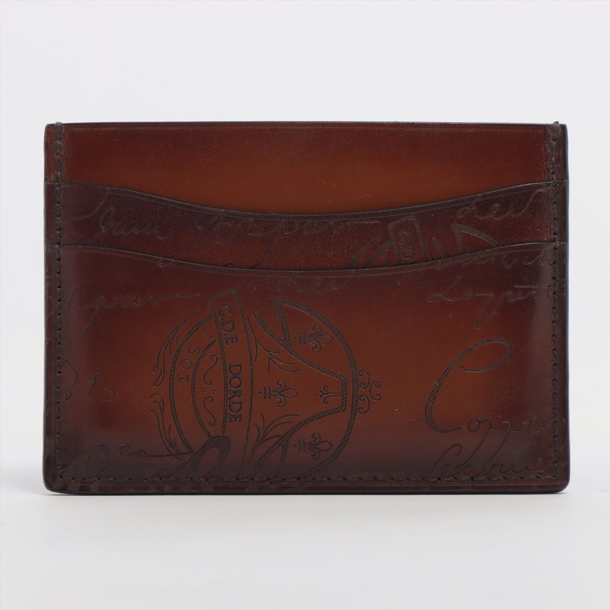 ■極美品 ベルルッティ カリグラフィカードケース レザー