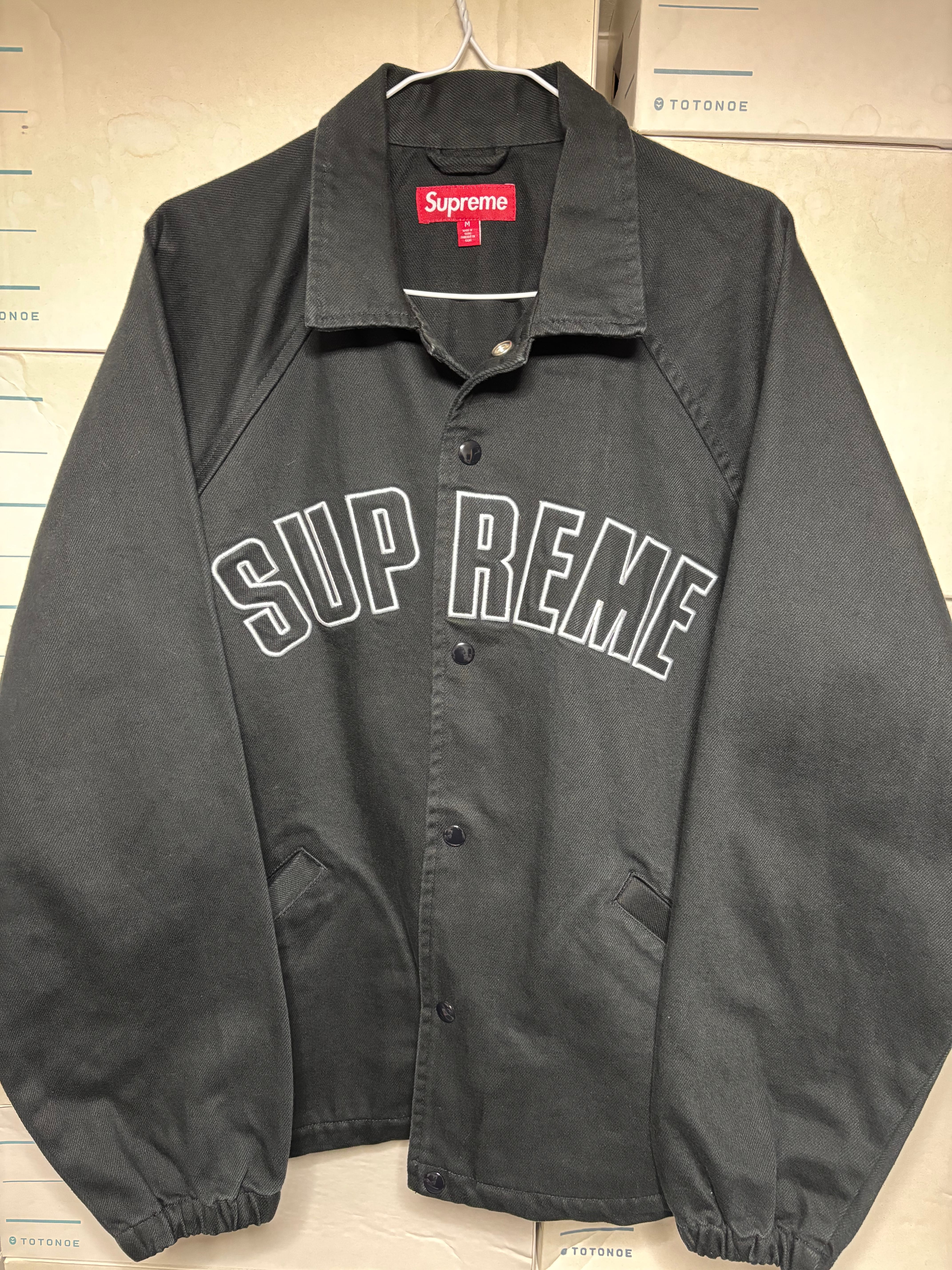 Supreme ARC Denim Coaches Jacket "Black"