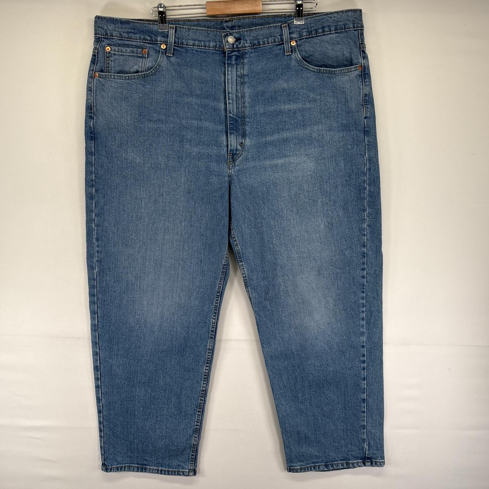 古着 リーバイス Levi's デニム パンツ Gパン 550 テーパード ジッパーフライ 5ポケット 大きいサイズ W46 L30  ブルー系 メンズ