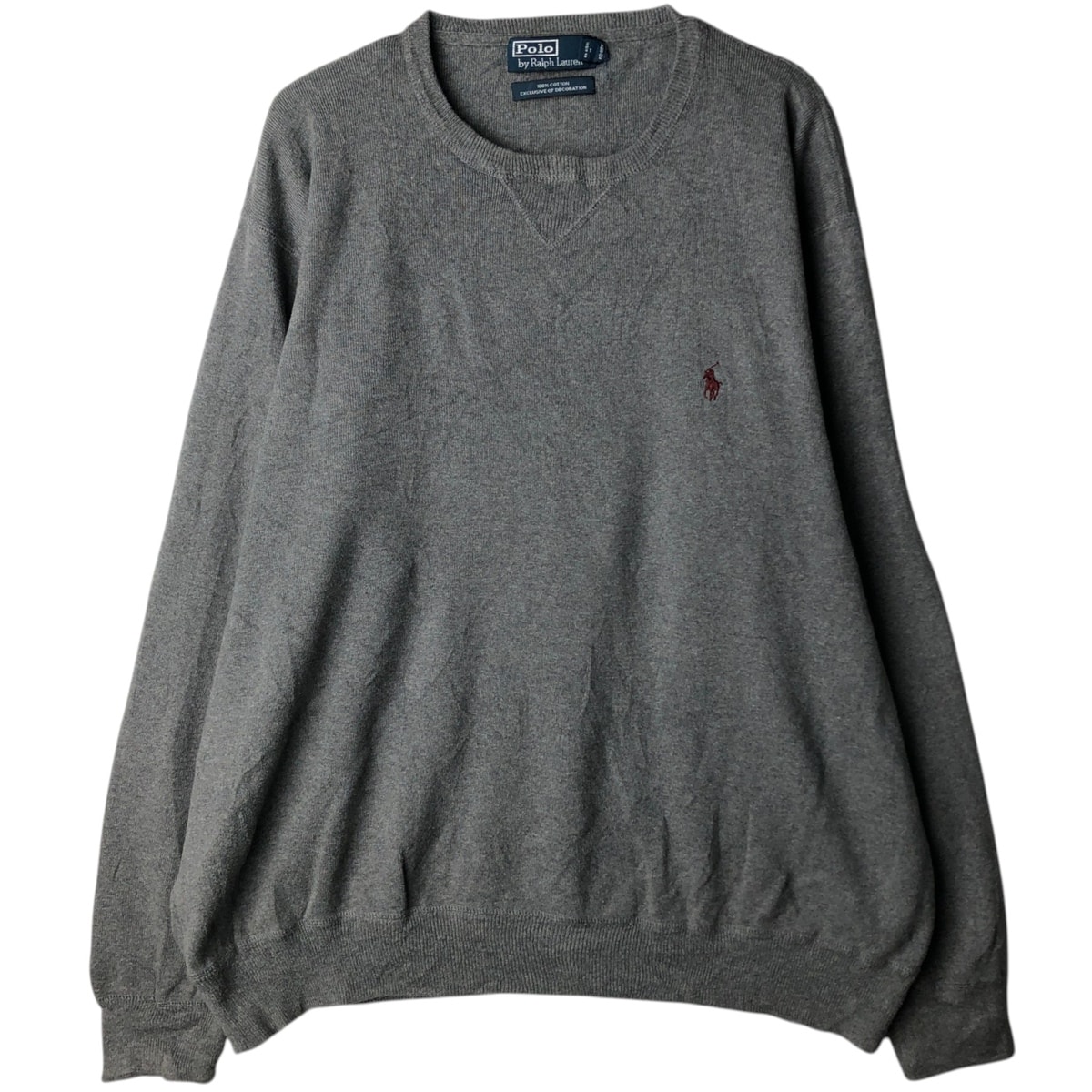 古着 ラルフローレン Ralph Lauren POLO by Ralph Lauren コットンニットセーター メンズXL相当/eaa627460