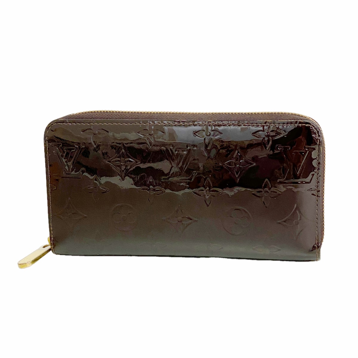 Louis Vuitton Monogram Vernis Zippy Wallet "Amarante"