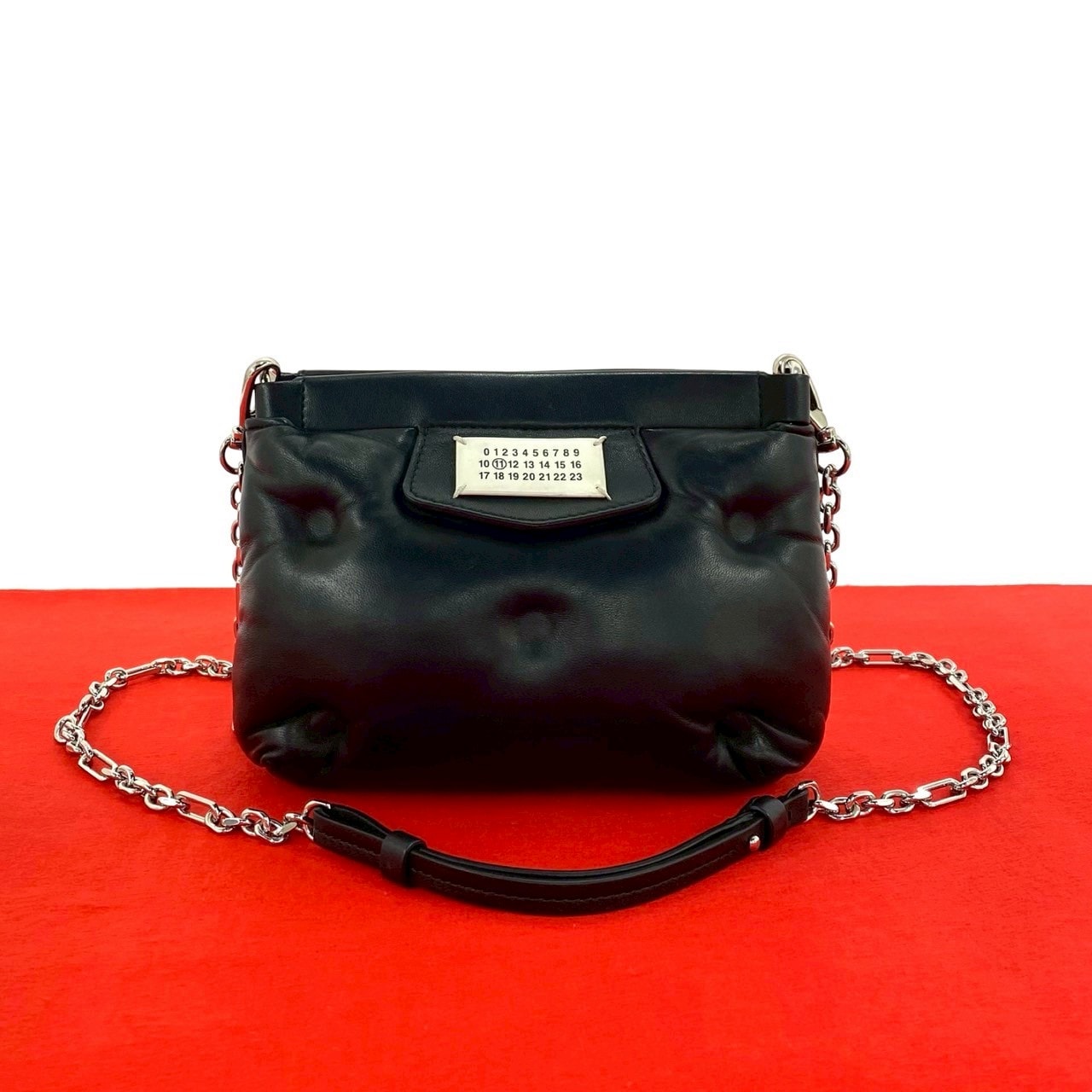 MAISON MARGIELA メゾンマルジェラ グラムスラム レザー ショルダーバッグ ブラック
 81735