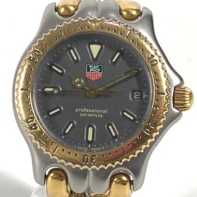 タグホイヤー TAG HEUER セル プロフェッショナル 200 S95.213K 時計 ウォッチ メンズ ロゴ コンビ 腕時計 SS ゴールド