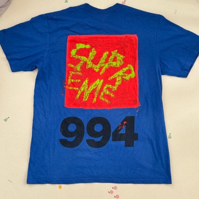 Supreme Paint Tee "Royal"