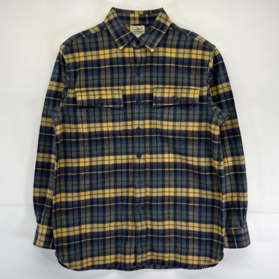 古着 エルエルビーン L.L.Bean 長袖シャツ ネルシャツ アウトドア チェック柄 胸ポケット M マルチカラー メンズ