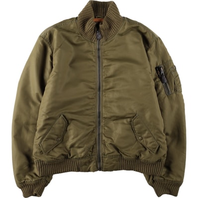 古着 ラルフローレン Ralph Lauren POLO JEANS COMPANY MA-1タイプ 中綿入り ミリタリー フライトジャケット メンズL相当/evb036043