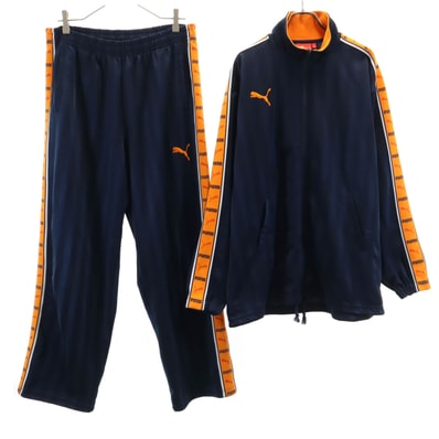 PUMA プーマ トラックジャケット 上下セットアップ L-O/L ネイビー ジャージ