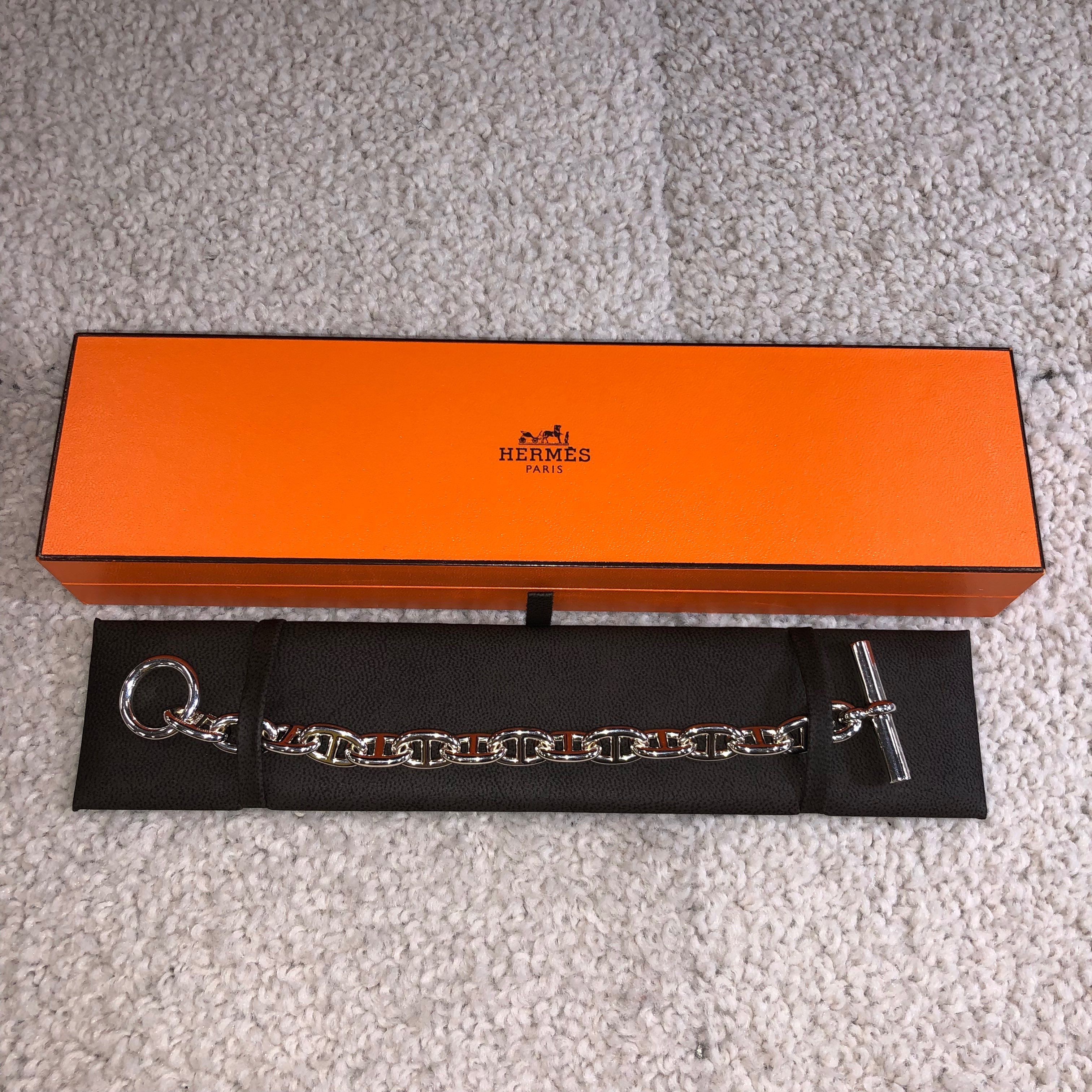 Hermes Chaine D'ancre MM Bracelet "Silver"