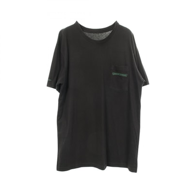 クロムハーツ CHROME HEARTS セメタリークロス バックプリント 半袖Tシャツ 衣料品 トップス コットン メンズ ブラック系 / グリーン系 【中古】