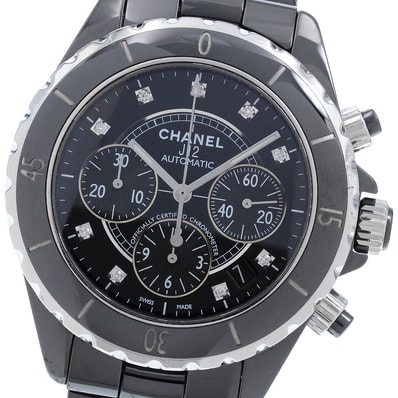 シャネル J12 黒セラミック H2419 メンズ 【中古】
