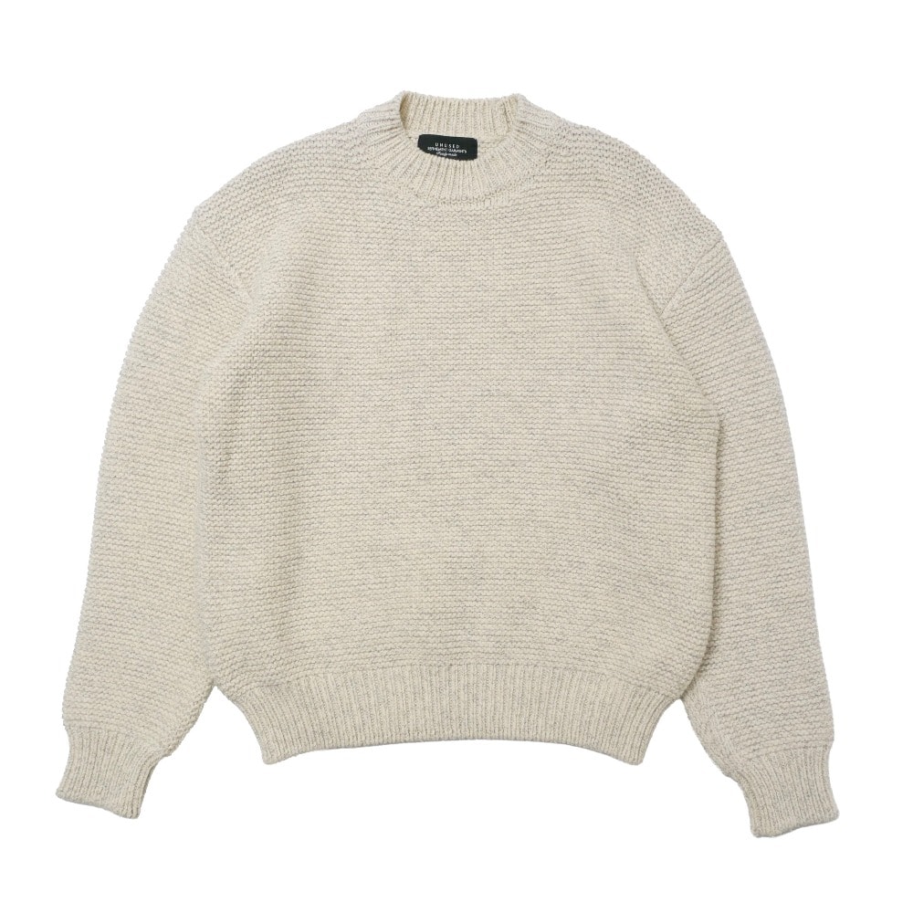 UNUSED アンユーズド 3G crewneck sweater セーター サイズ2 ガーター編み ブランド古着【中古】20260213/RA7728