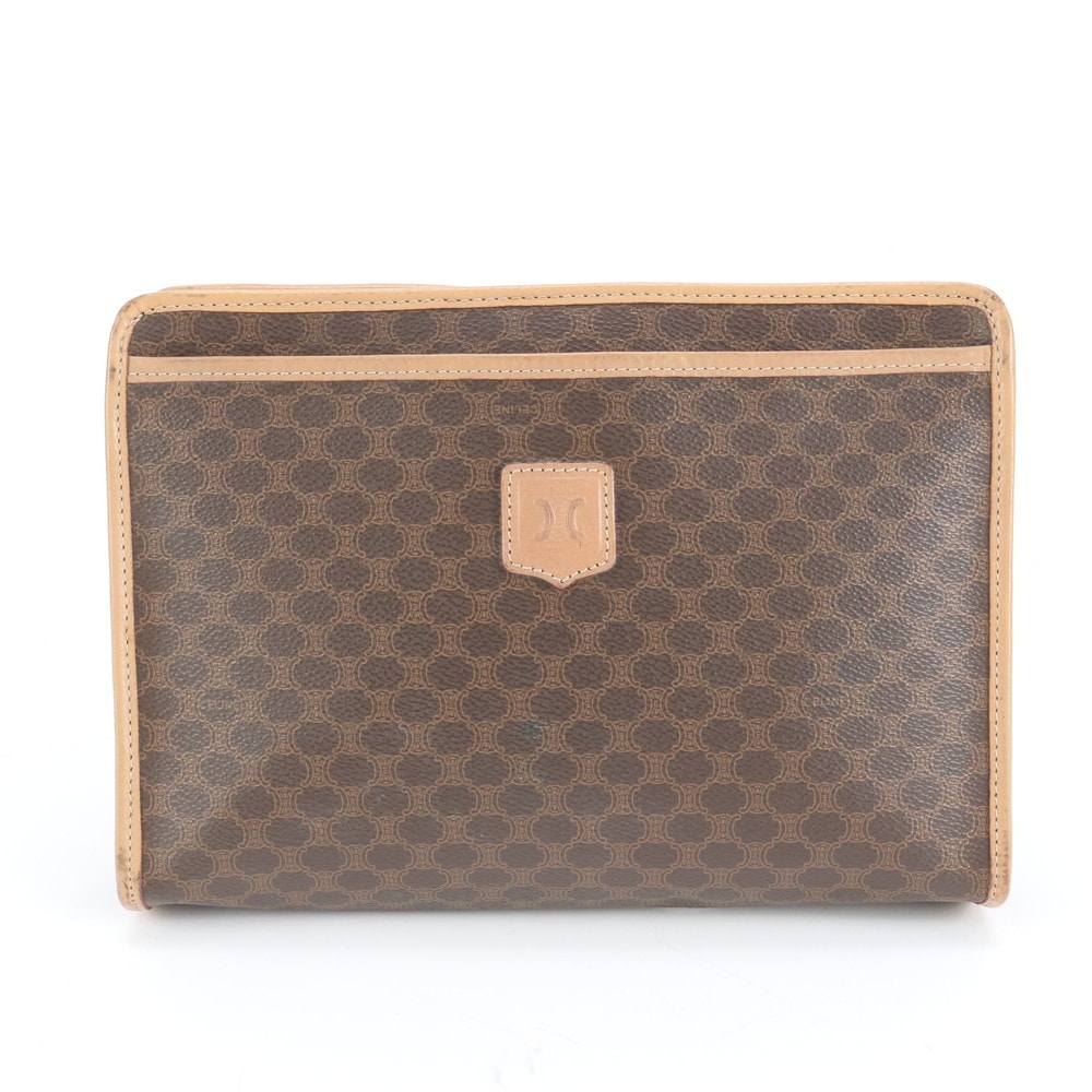 ■美品 セリーヌ マカダムセカンドバッグ