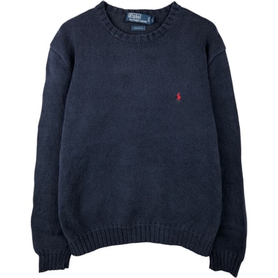 古着 ラルフローレン Ralph Lauren POLO by Ralph Lauren コットンニットセーター メンズL相当/eaa637270