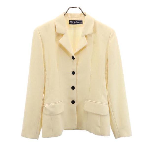 Burberrys バーバリーズ 80s 90s USA製 ウール テーラードジャケット 4 クリーム
