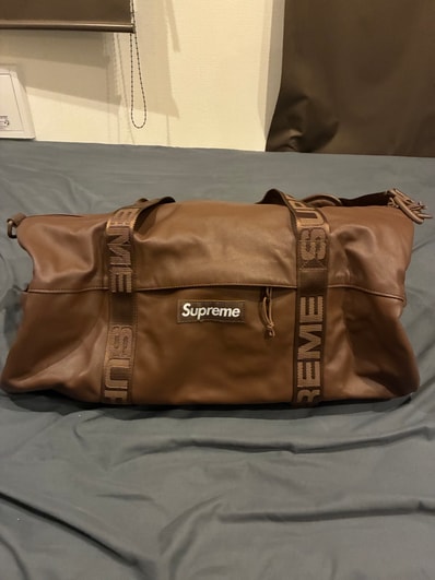 Supreme Leather Duffle Bag "Brown" (24FW)