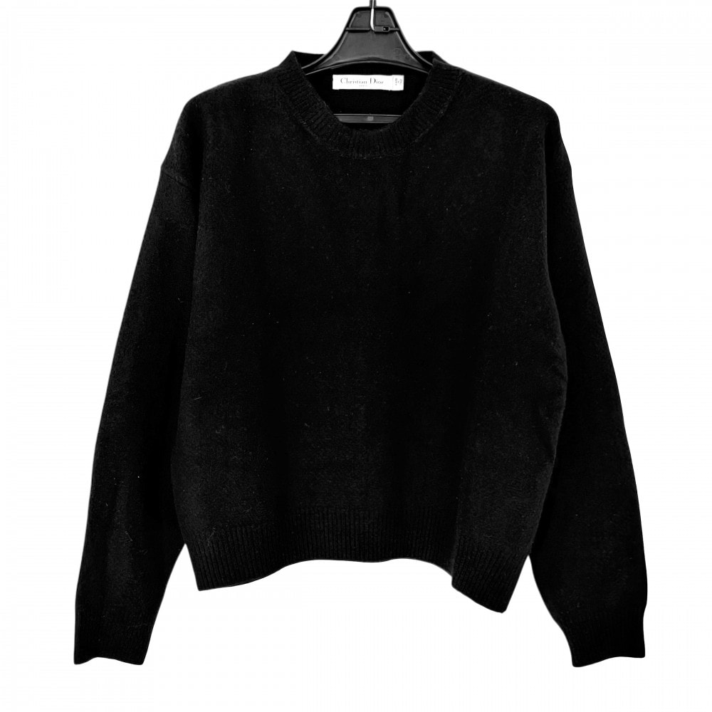 Christian Dior クリスチャンディオール ニット J'ADIOR 8 ボクシーセーター トップス アパレル 服 36 ブラック 黒 カシミヤ    レディース 春 秋 冬【中古品】