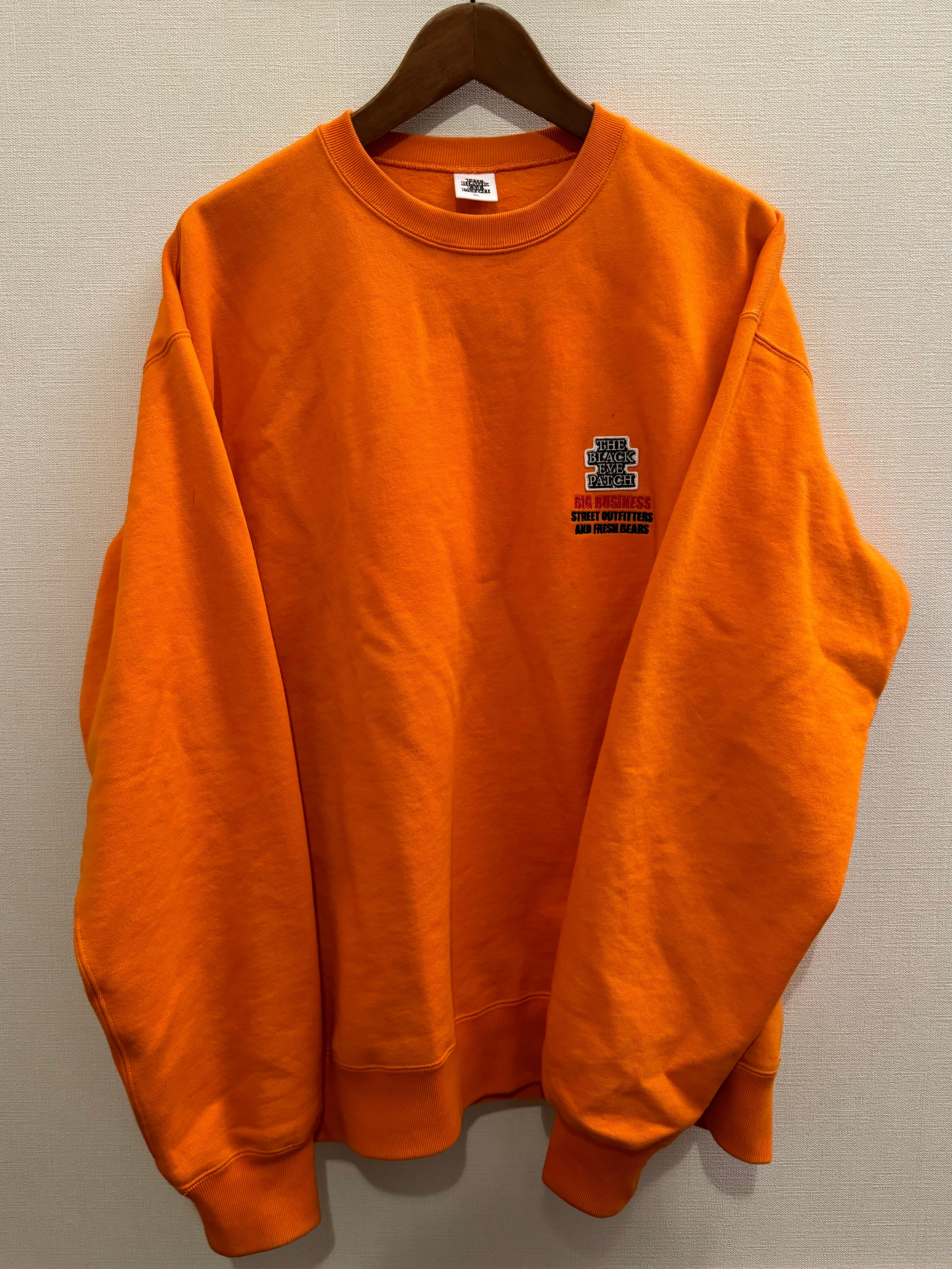 Blackeyepatch Big Business OG Label Crew Sweat Safety "Orange"