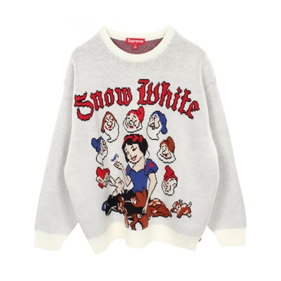 シュプリーム Supreme Supreme × Disney Snow White Sweater 白雪姫 ニット 衣料品 トップス アクリル メンズ ホワイト系 【中古】