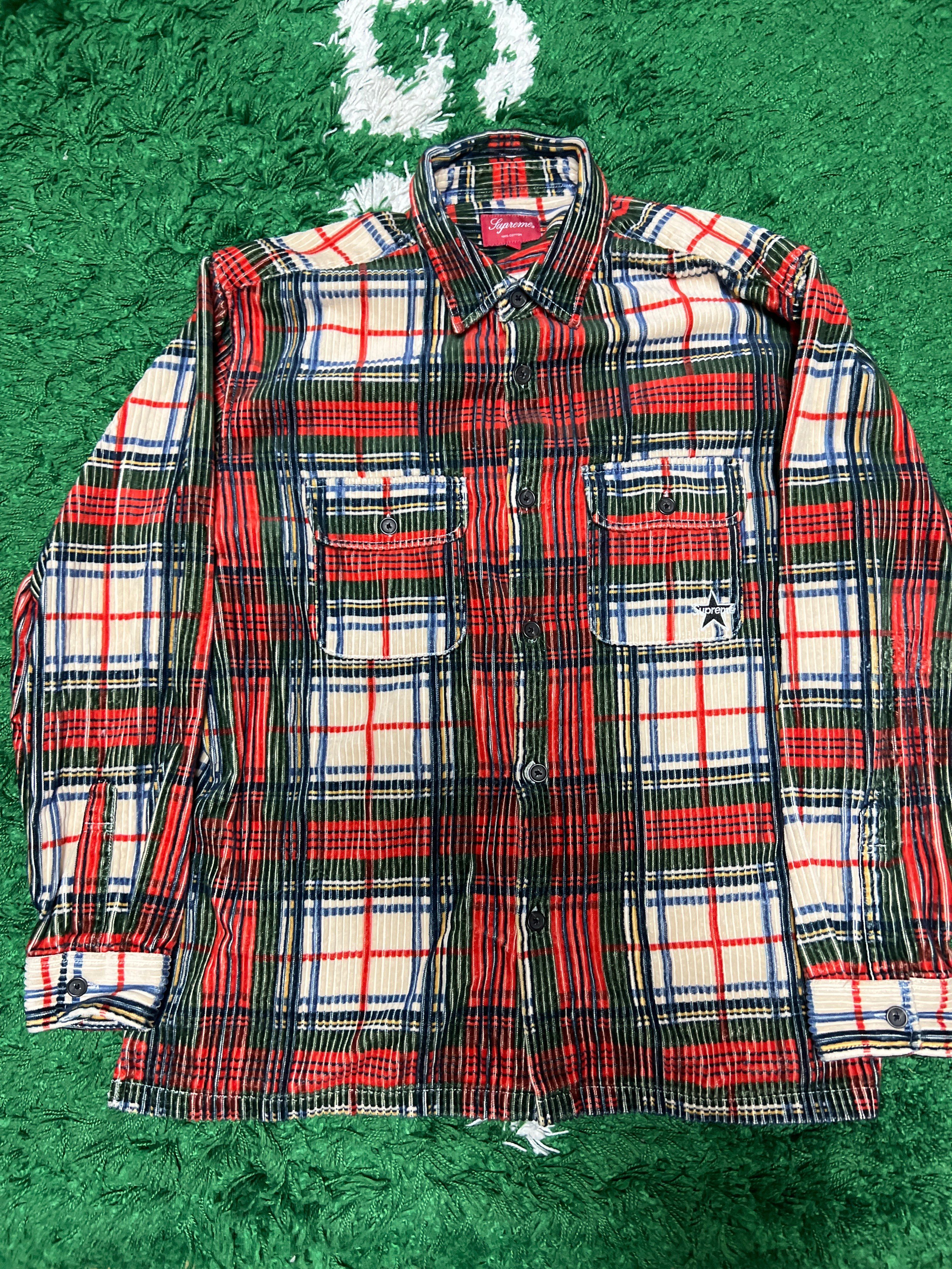 Supreme Corduroy Shirt "Plaid"