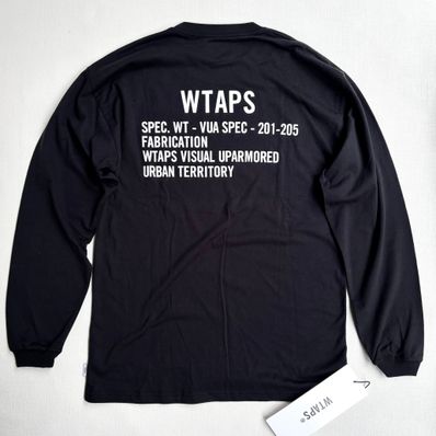 WTAPS FABRICATION 長袖Tシャツ 212PCDT-LT04S 黒