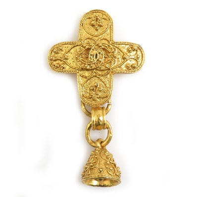 シャネル CHANEL ブローチ ココマーク 鈴 メタル ゴールド レディース【中古】 e61043a